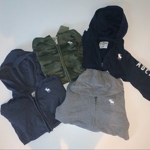 bundle of four hoodies